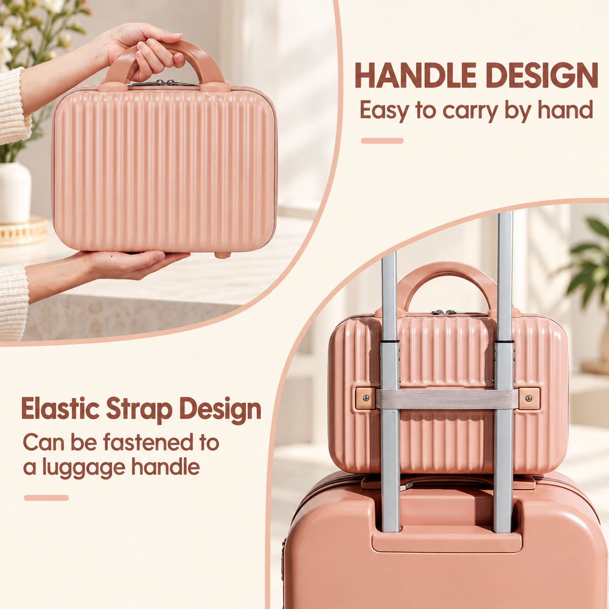 Hard Shell Travel Makeup Organizer