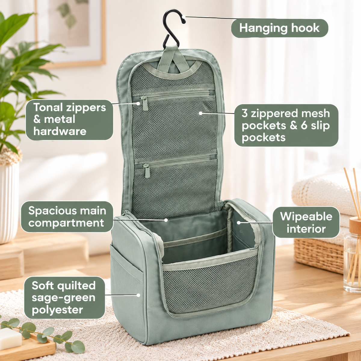 Large Hanging Beauty Organizer Bag