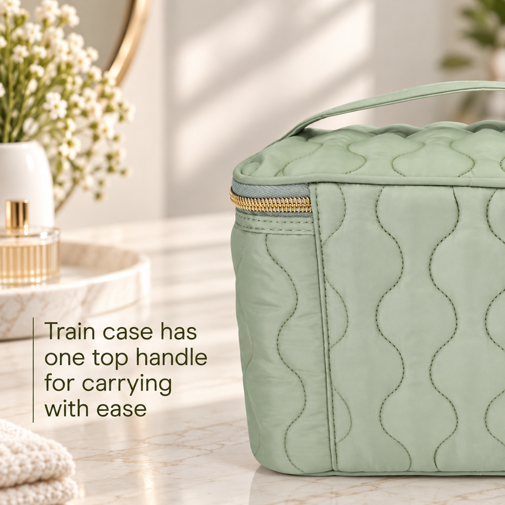 2-Piece Quilted Beauty Organizer Set
